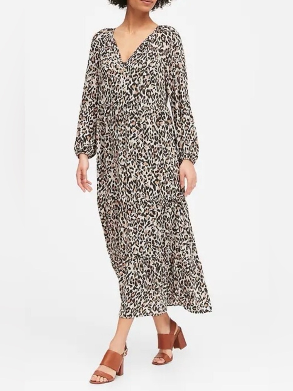 Midi flowly dress Banana Republic XS petite